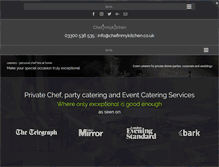 Tablet Screenshot of chefinmykitchen.co.uk